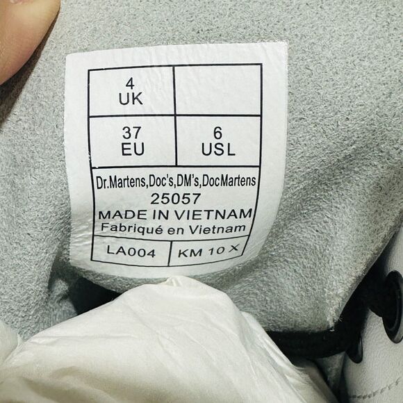 Dr. Martens 1460 Softy T Women 6 Combat Boots White Leather Block Heel NIB $170 - Picture 13 of 15